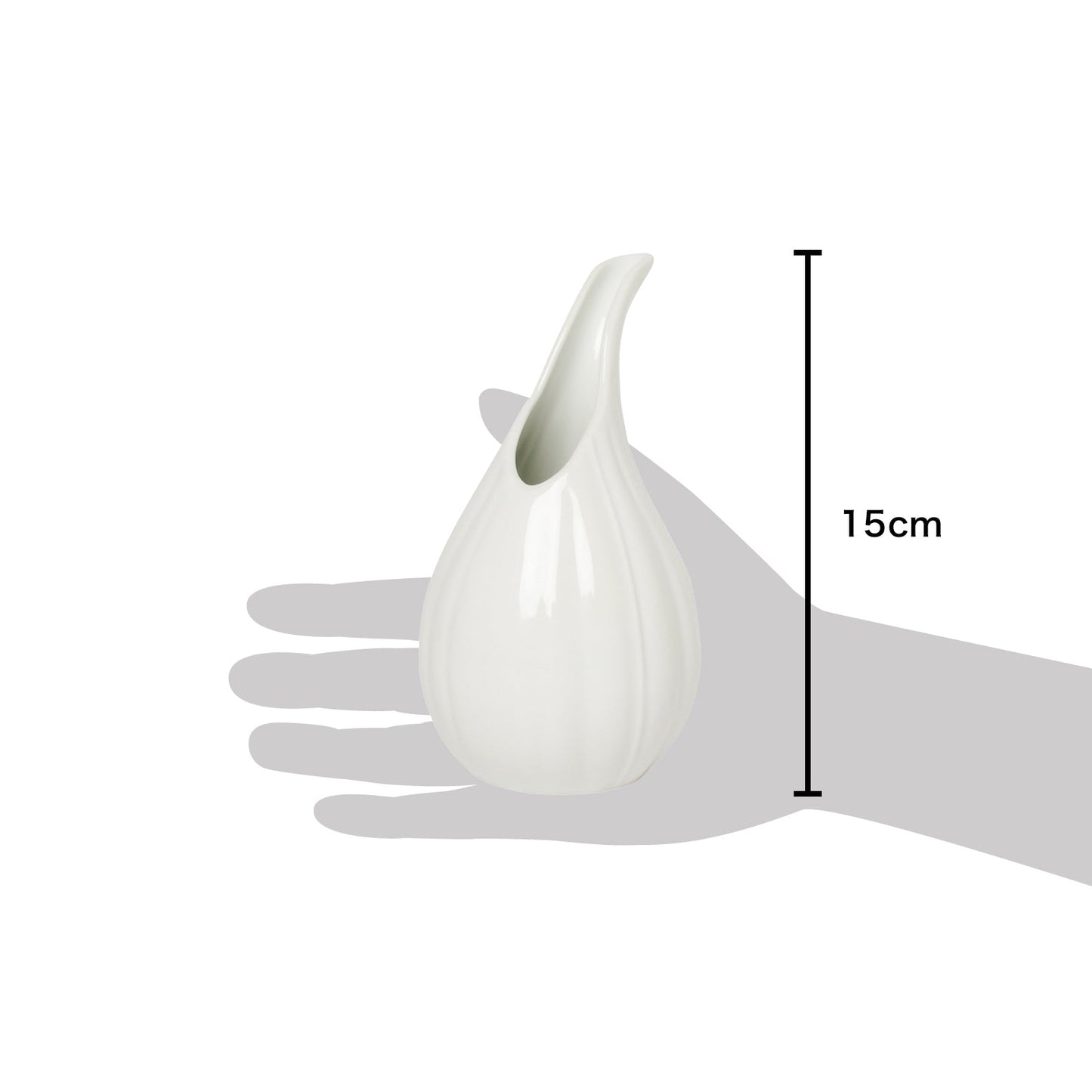 波佐見焼 白 彫 一輪挿し 15cm