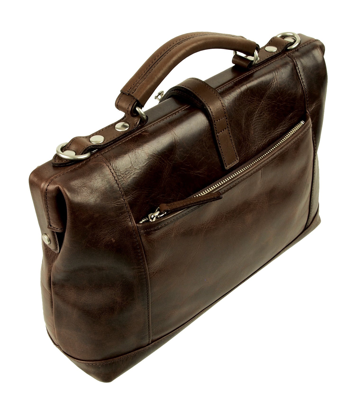 【訳アリ品】／豊岡製／日本製／国産／牛革／レザー／ブラウン／チョコ色／ダレスバッグ／ショルダーバッグ／505046【期間限定】