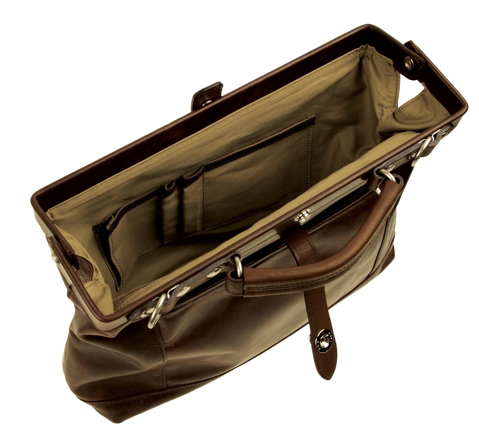 【訳アリ品】／豊岡製／日本製／国産／牛革／レザー／ブラウン／チョコ色／ダレスバッグ／ショルダーバッグ／505046【期間限定】