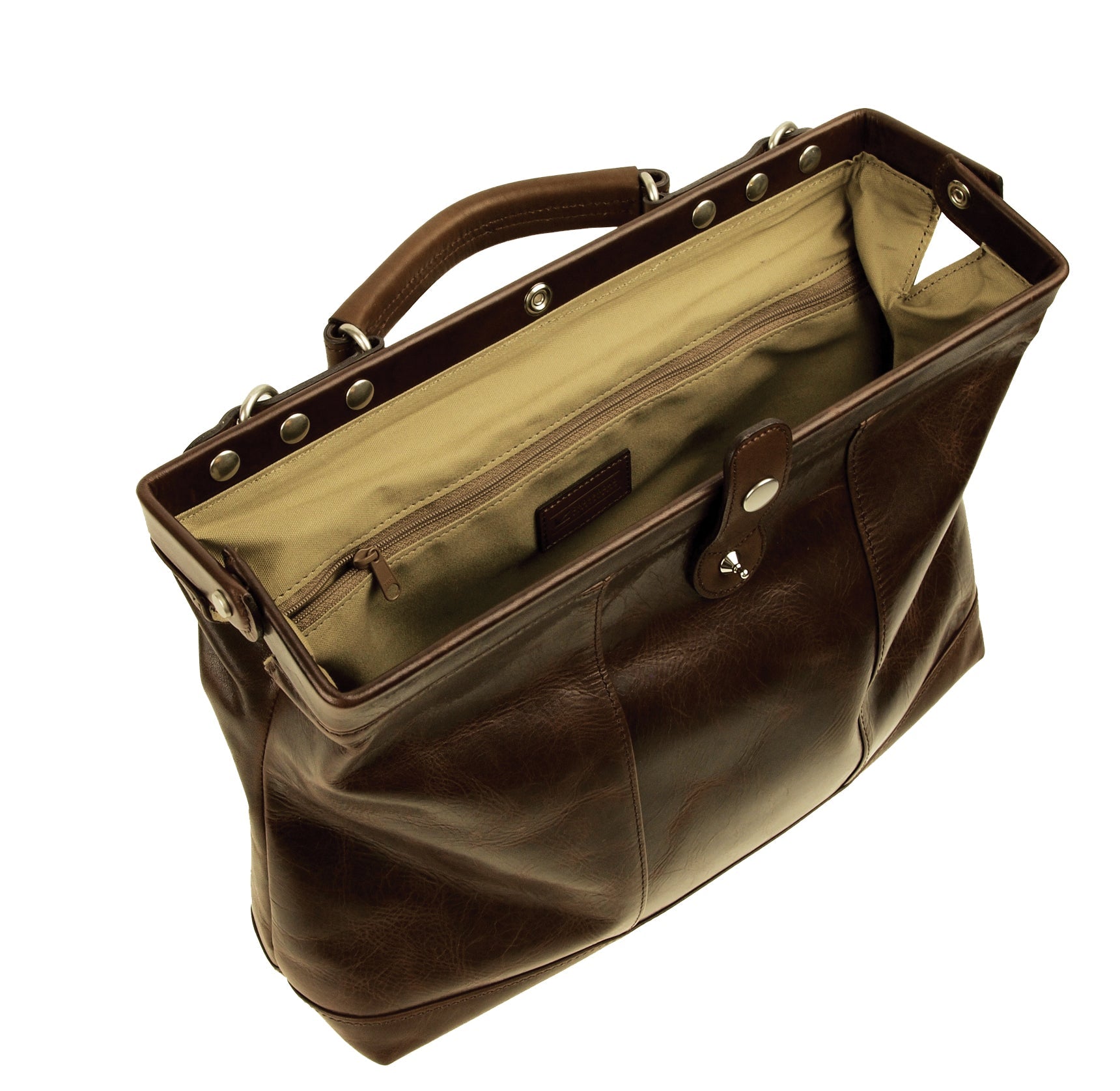 【訳アリ品】／豊岡製／日本製／国産／牛革／レザー／ブラウン／チョコ色／ダレスバッグ／ショルダーバッグ／505046【期間限定】