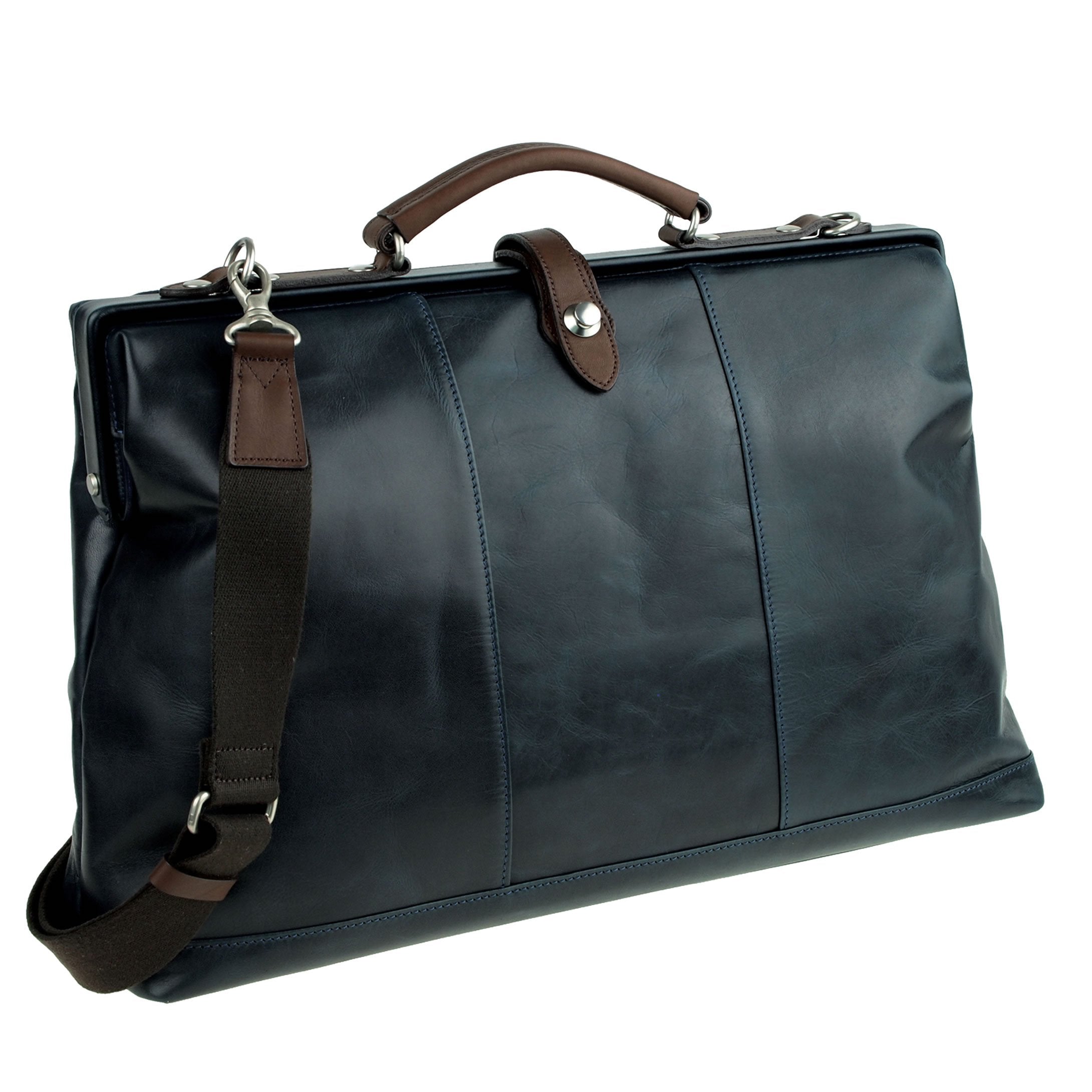 日本製／豊岡製／国産／牛革／A４ゆったり／レザー／口枠／ダレスバッグ／ドクターバッグ／全５色／505047／CROSSROAD【在庫限り】