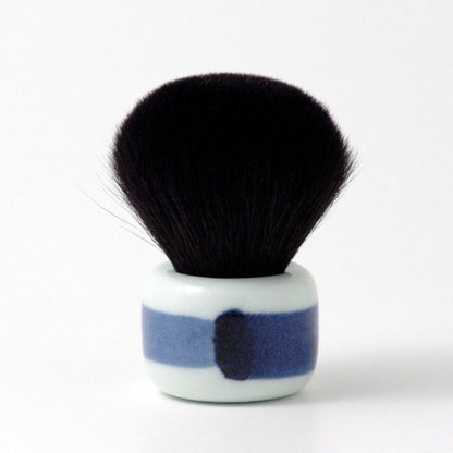 オリジナル商品 染付刷毛目 化粧筆 7.6cm