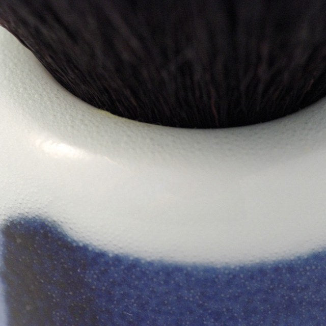 オリジナル商品 染付刷毛目 化粧筆 7.6cm